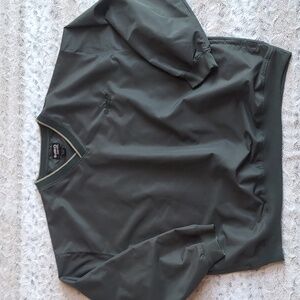 Guide Series Big & Tall Green Wind Breaker V-Neck Pullover